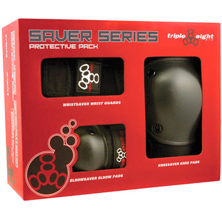 Triple 8 Pad Set Saver 3-Pack Black Small