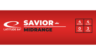 Latitude 64 Disc Golf Royal Sense Savior Midrange 4/4/0/3 Orange/Black 175 grams