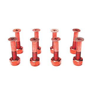 Screw City Skateboard Mounting Hardware 1" Phillips Gems - Ruby