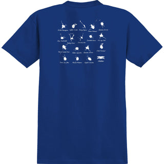 Anti Hero Skateboards Shirt Damn You Royal/White