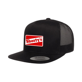 Shorty's Hat OG Red Logo Black