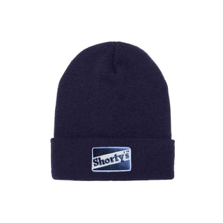 Shorty's Skateboard Beanie OG Navy Logo Cuff Cuff Navy