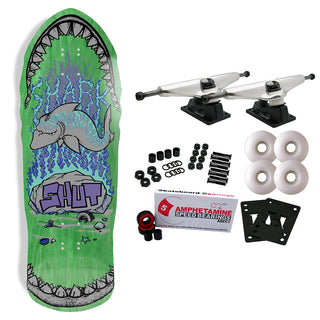 Shut Skateboard Complete 86 Shark Green 10.375" x 30.8"