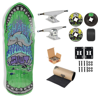 Shut Premium Complete Skateboard 86 Shark 10.375" Ft. Krux/Slime Balls/Independent