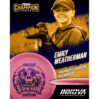 Innova Disc Golf Team Champion Series Emily Weatherman Moondust Champion Sidewinder 9/5/-3/1 Pink/Purple 171 grams