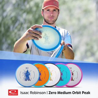 Latitude 64 Disc Golf Zero Medium Orbit Sinus - Isaac Robinson Team Series 2025 Blue White/Blue 173 grams