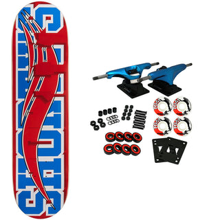 Shorty's Complete Skate Blocks L Blue/Red 8.25"