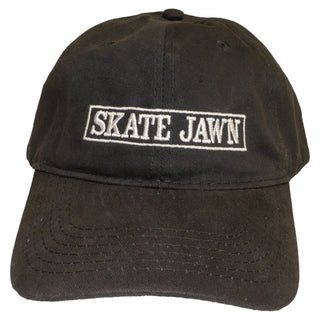 Skate Jawn Magazine Hat Cover Box 6 Panel Strapback Black