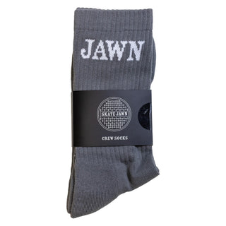 Skate Jawn Magazine Socks Logo Grey