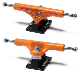 Slappy Skateboard Trucks 8.0" Toy Machine ST1 Hollow Orange/Black
