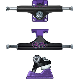 Slappy Skateboard Trucks ST1 Hollow Bam Margera Black/Purple 8.25"