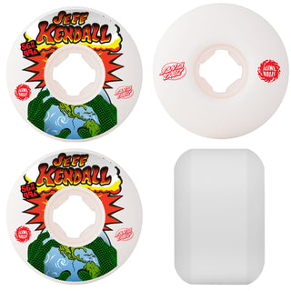 Slime Balls Skateboard Wheels 56mm Kendall End of the World Reissue Chubbies 99A White