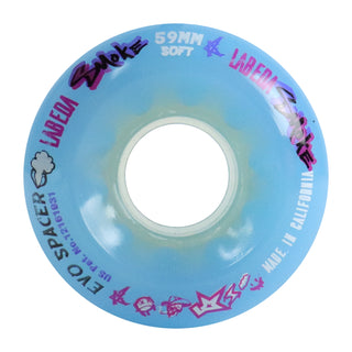 Labeda Smoke Evo Roller Hockey Wheel - Blue Soft 59mm - Single Wheel