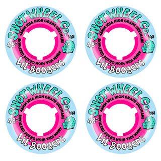 Snot Wheel Co. Skateboard Wheels 48mm Lil Boogers 101A Pink/Ice Blue