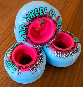 Snot Wheel Co. Skateboard Wheels 48mm Lil Boogers 101A Pink/Ice Blue