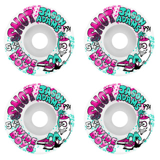 Snot Skateboard Wheels 54mm Jason Adams Wide Boys 99A White