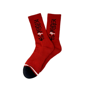 Deathwish Skateboards Socks Deathspray Cherry Red