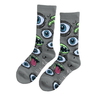 Heroin Skateboards Socks Mutant Grey Grey