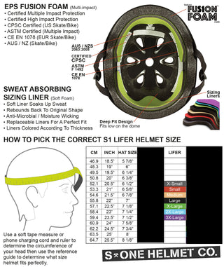 S-One Skateboard Helmet Certified Lifer Maroon Size S