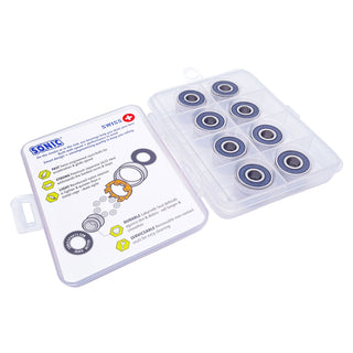 Sonic Inline Roller Hockey Skate Bearings Swiss 608 16-Pack