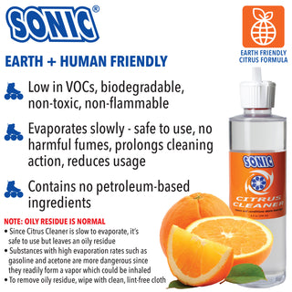Sonic Citrus Cleaner - Cleans and Conditions Skate Bearings - 8fl OZ