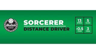 Westside Disc Golf Tournament Sorcerer Distance Driver 13/5/-0.5/3 White/Red 174 grams
