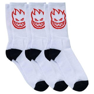 Spitfire Wheels Socks Bighead 3-Pack White/Red/Black