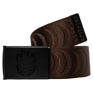 Spitfire Wheels Belt Bighead Cut Out Crescent Jacquard Brown/Black