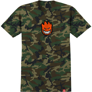 Spitfire Wheels Shirt Bighead Mid Fill Forest Camo/Orange