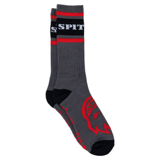 Spitfire Wheels Socks Classic '87 Bighead Charcoal/Red/Black
