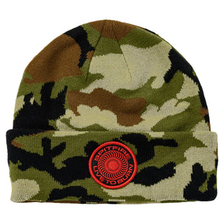 Spitfire Wheels Beanie Classic '87 Swirl LTB Patch Woodland Camo/Black/Red