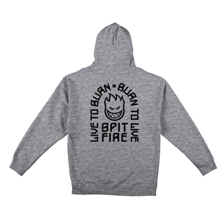 Spitfire Wheels Hoodie LTB Arch II Grey Heather/Black