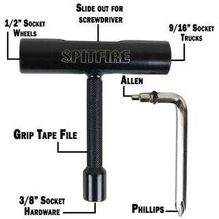 Spitfire Metal All Purple 3 in One Skate Tool