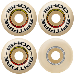 Spitfire Skateboard Wheels 55mm F4 93A Ishod Lock-In Classic Natural