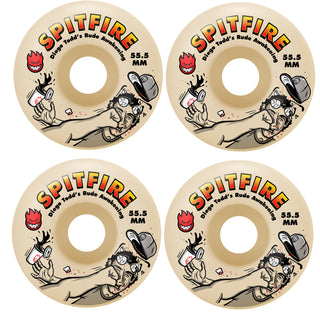 Spitfire Skateboard Wheels 55.5mm F4 99A Diego Rude Todd Awakening Classic Natural