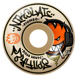 Spitfire Skateboard Wheels 54mm F4 99A Nikolai Piombo Classic Natural