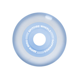Spitfire Skateboard Wheels 56mm Sapphire 90A April Radial Clear Blue