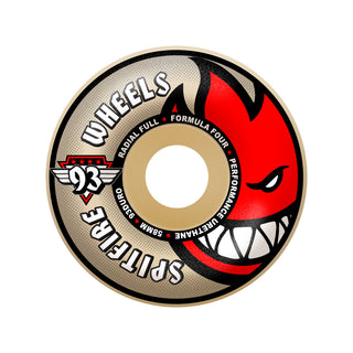 Spitfire Skateboard Wheels 58mm F4 93A Radial Full Natural