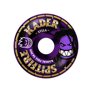 Spitfire Skateboard Wheels 56mm F4 99A Kader Sylly Rolly Radial Full Black/Purple Swirl