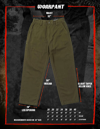 Spitfire Wheels Pants Work Pant Olive