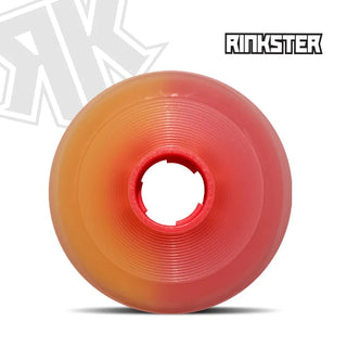 Rink Rat Roller Hockey Wheels Rinkster Splitster Rats (Special Edition) 76mm XXX Grip Yellow/Orange 8-Pack