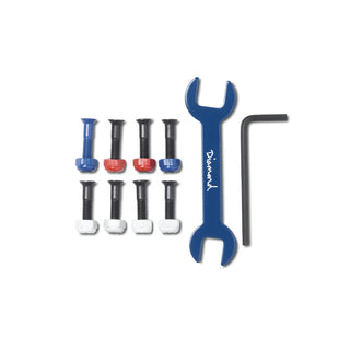 Diamond Supply Stevie Williams Hardware and Wrench Combo Black/Red/Blue 7/8" Allen