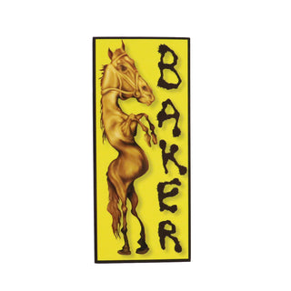 Baker Skateboards Sticker Airheads Mustard 2.25" x 5.25"