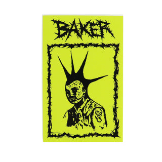 Baker Skateboards Sticker Crud Life Yellow 3.25" x 5"