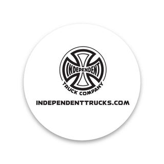 Independent Trucks Sticker Truck Co Legacy Cross Green/Yellow 3"