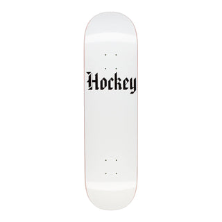 Hockey Skateboard Deck Stone White 8.75" x 32.612"