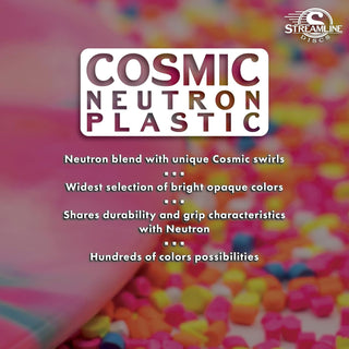 Streamline Disc Golf Cosmic Neutron Flare Distance Driver 9/4/0/3.5 Lavender Peach/Orange Pink 175 grams
