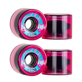 Cloud Ride Longboard Wheels Street Cruisers 65mm 78A Clear Pink