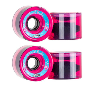 Cloud Ride Longboard Wheels Street Cruisers 66mm 78A Clear Pink