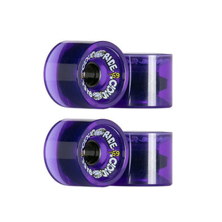 Cloud Ride Longboard Wheels Street Cruisers 69mm 78A Clear Purple
